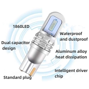 Universal 12V License Light Bulb Practical T10 1860 <strong>LED</strong> CANBUS for Interior Light Drl <strong>Led</strong> Daytime Running Light - Product Image 4
