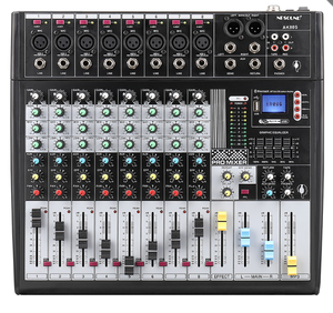 Profesyonel ses mikseri dahili 99 dijital efekt dijital müzik türleri 8 kanal ses konsolu mikser konsolu - Product Image 1