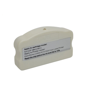 Goosam SJIC22P SJIC23Pエプソン<span class=keywords><strong>TM</strong></span>-C3500 <span class=keywords><strong>TM</strong></span>-C3510 <span class=keywords><strong>TM</strong></span>-C3520カラーラベルプリンター用タンクインクカートリッジチップリセッター