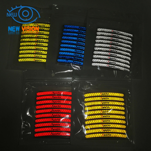 Automotive Reflective Wheel Rim <strong>Decals</strong> - Universal Fit, PVC Waterproof Design - Product Image 5