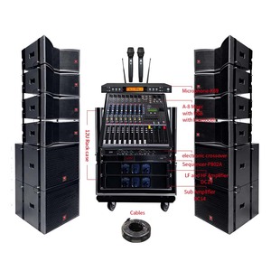 T.I Pro ses çift 12 inç profesyonel pasif Powered Line Array ses sistemi hoparlör seti