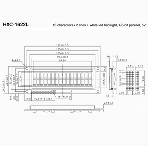 3 giorni di Lead Time 16X2 caratteri Lcd 4 pollici 16x2 modulo Lcd grande punto formato STN blu Lcd1602 16*2 bianco personaggio modulo Display - Product Image 4