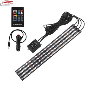 4ใน1 72ไฟ LED USB RGB ชุดไฟส่องสว่างภายในรถยนต์ควบคุมระยะไกลด้วยเสียงและแอป - Product Image 1