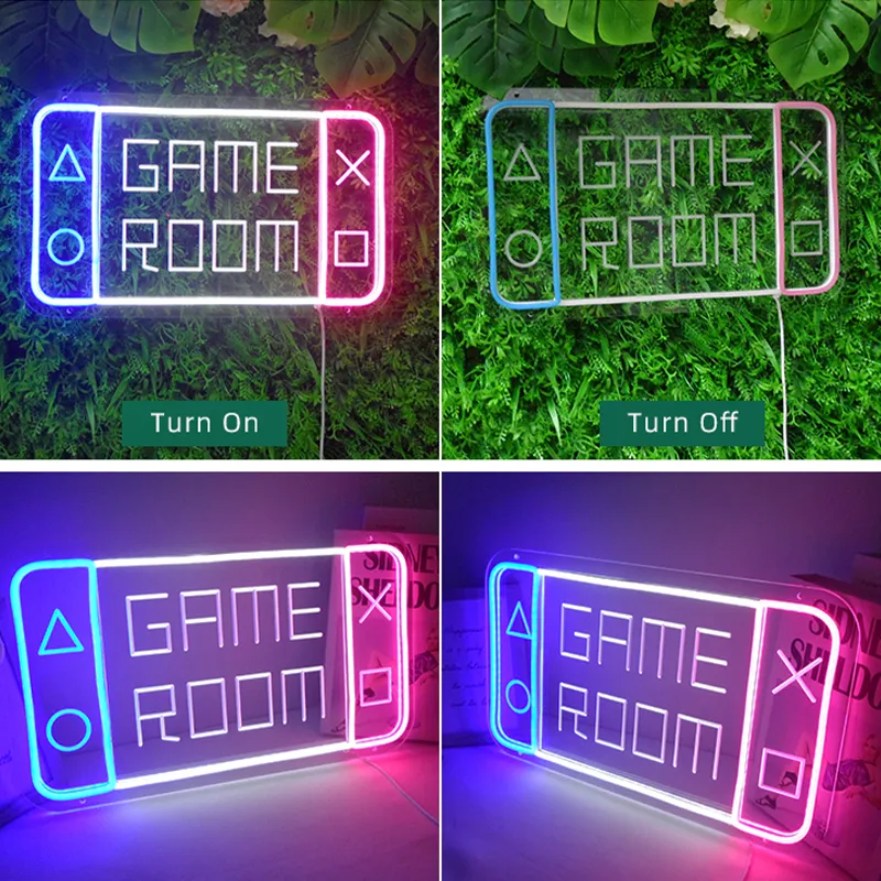 Divatla Tùy Biến Giải Trí Phòng Internet Bar Đảng Phòng Trò Chơi Không Khí Trang Trí Acrylic LED Ánh Sáng Neon Dấu Hiệu