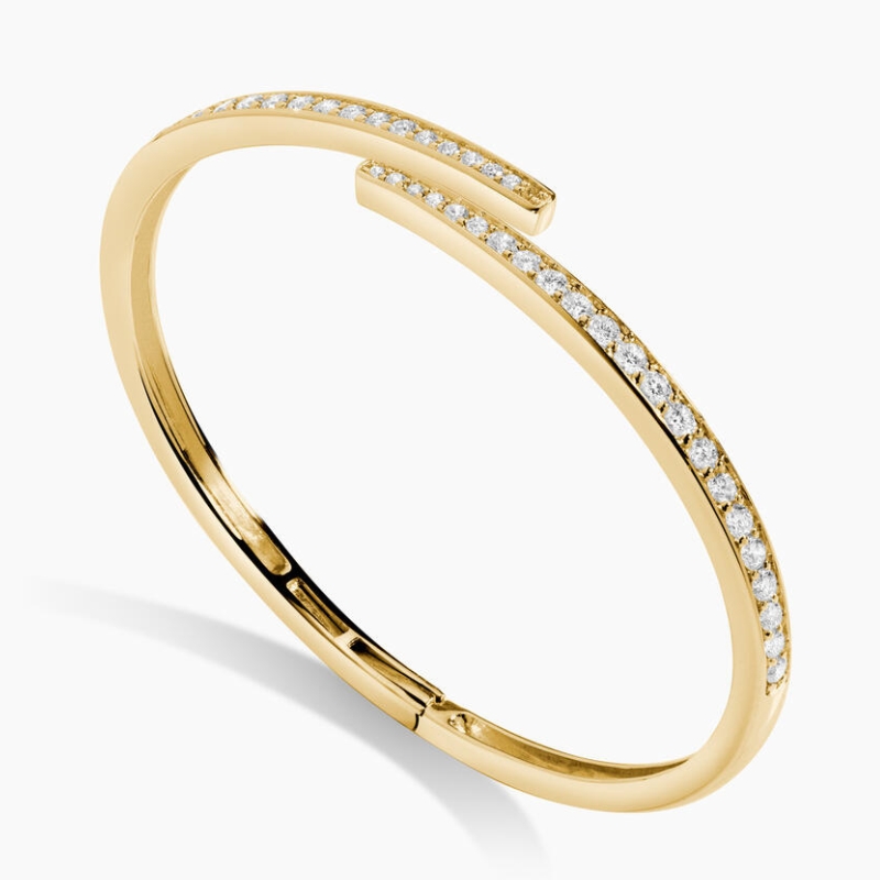 lab diamond bracelet yellow
