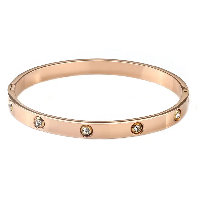 2022 braccialetti d'oro di lusso di moda di vendita calda braccialetti in acciaio inossidabile da donna