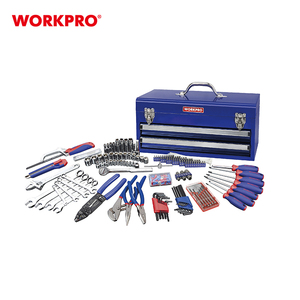 workpro 239 PC机械工具套件工具袋储存盒手金属锉2屉式重型金属盒子 - Product Image 1