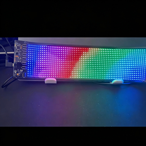 RGB LED 자동차 사인 프로그래밍 가능한 LED 매트릭스 패널 유연한 화면 디스플레이 애니메이션 메시지 스크롤 사인 APP 자동차 제어 - Product Image 1