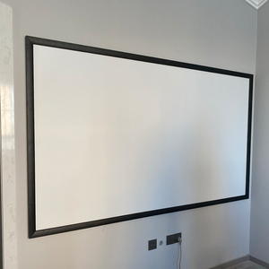 High Quality 60 &quot;16:9 4.5cm White Fiberglass Wide Edge Plastic Steel <strong>Frame</strong> <strong>Screen</strong> <strong>Fixed</strong> <strong>Frame</strong> Projector Projection <strong>Screen</strong> - Product Image 2