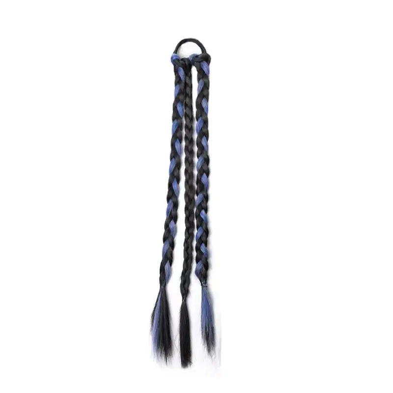 Toptan etnik bükülmüş ucuz doğal kıvırcık bükülmüş tığ saç peruk sentetik uzun örgü peruk yapay örgü tığ dokuma