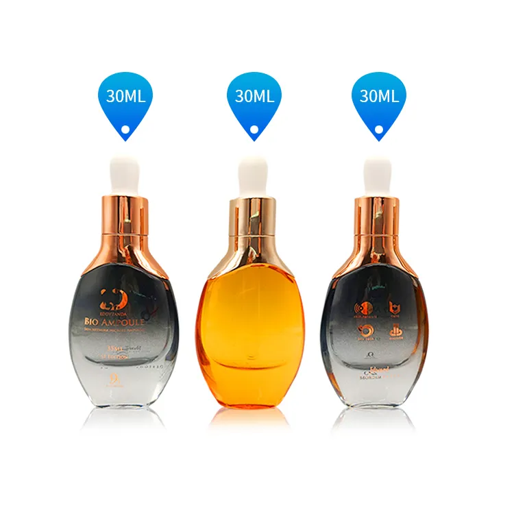Jiayyijing — bouteille en verre cosmétique, bouteille compte-gouttes, bouteille d'huile essentielle, 30ml