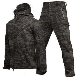 Herren 3-in-1 Sharks kin Soft Shell Warme und wind dichte Camouflage Jacken hose Atmungsaktive Outdoor-Ausrüstung für den Winter - Product Image 6