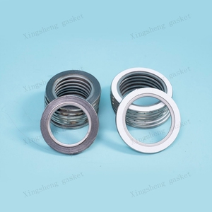 Custom Metal Inner <strong>Rings</strong> Flexible Graphite Seal <strong>Spiral</strong> Wound Gasket SS304 or 316 Inner <strong>Ring</strong> Graphite Filled