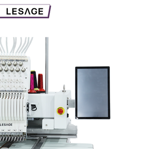 Lesage programable 1 cabeza computadora ropa plana 15 agujas 3D patrón gorra sombrero máquina de bordado para la venta - Product Image 2