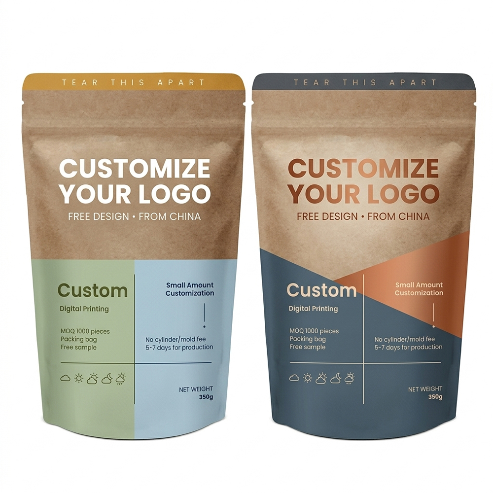 Sachet vertical avec logo personnalisé