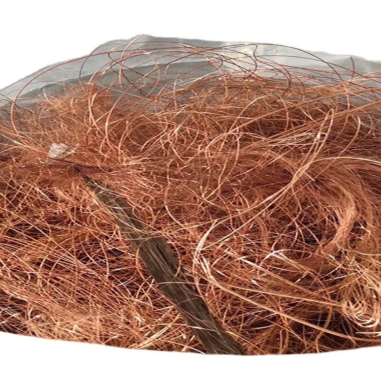 Cable de cobre aislado de 99.99% PVC, desechos de gran stock de alambre de cobre, kg