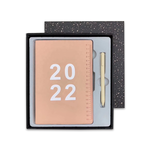 2022 a5 Tagebuch benutzer definierte Leder Journal Notizbuch Geschenkset mit Stift in Box - Product Image 1