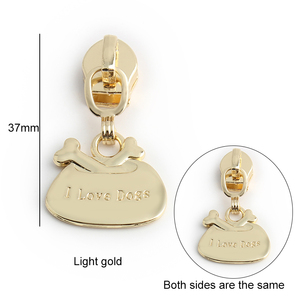 Tùy Chỉnh Logo Động Vật Nhỏ Thú Cưng Chó Dấu Chân Mèo Khóa Đầu Dây Kéo Thanh Trượt Dây Kéo Đầu Kéo Cho Váy Quần Áo - Product Image 4