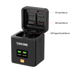 Zgcine เคสชาร์จสำหรับ LUMIX DMW-BLK22 USB-C PD อินพุต SD การ์ดช่องเสียบการ์ด TF ช่องเสียบการ์ดจอ OLED BLK22เคสชาร์จ - Product Image 5