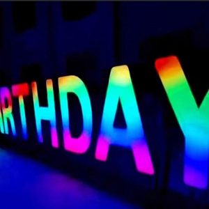 Индивидуальная светодиодная вывеска, программируемая RGB светодиодная 3D буква, бизнес-знак, световые буквы, производитель для магазина, логотип, приложение - Product Image 6