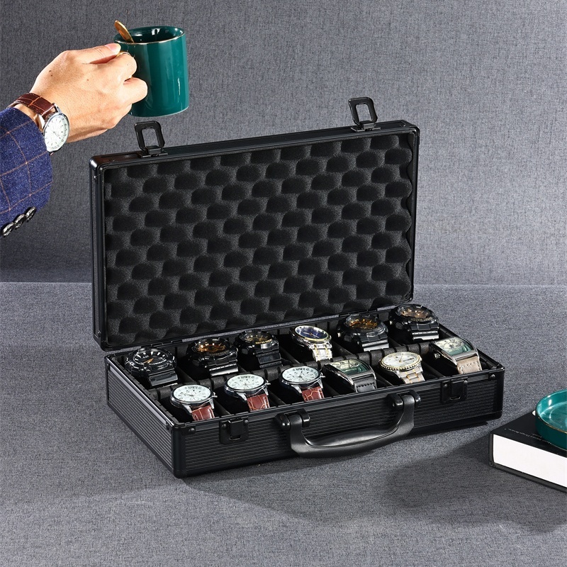 Caja negra para 12 relojes