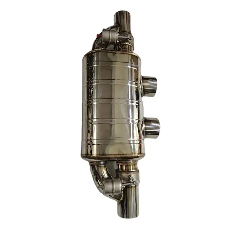 Универсальная Автомобильная выхлопная система 63 мм/76 мм выхлопная труба вакуумный клапан T тип выхлопной глушитель