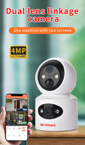 E20 4MP โปรกล้องรักษาความปลอดภัยอัจฉริยะเลนส์คู่-อัลตร้า HD หน้าจอคู่คู่ระบบติดตามแบบออลอินวัน - Product Image 2