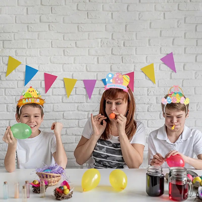 Tatil parti takı süslemeleri malzemeleri setleri paskalya günü tema festivali tavşan kafa Bunny yumurta civciv Hairband