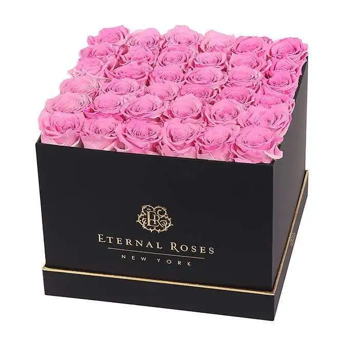 Offre Spéciale En Plastique Transparent Préservé Bouquet Livraison Carré Boîte D'emballage Cadeau Pour Les fleurs Avec Poignée de ruban