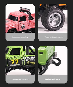 RC Off-road canavar kamyon 1/64 uzaktan kumanda Mini tırmanma araba alaşım modeli 2.4G uzaktan kumanda elektrikli oyuncak araç - Product Image 6