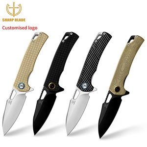 سكين قابل للطي عالي الجودة للتخييم بمقبض G10 سكين Edc خارجي لشعار مخصص - Product Image 2