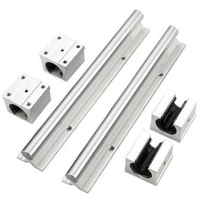 Guía lineal de aluminio redondo de China de precio bajo de alta calidad, Riel de guía lineal de 500mm y 1000mm y bloque para CNC - Product Image 2