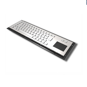 Industrial Machine Stainless Steel Metal <strong>Computer</strong> KeyboardIndustrial Mechanical <strong>Keyboard</strong> with Touch Pad for Kiosk - Product Image 5