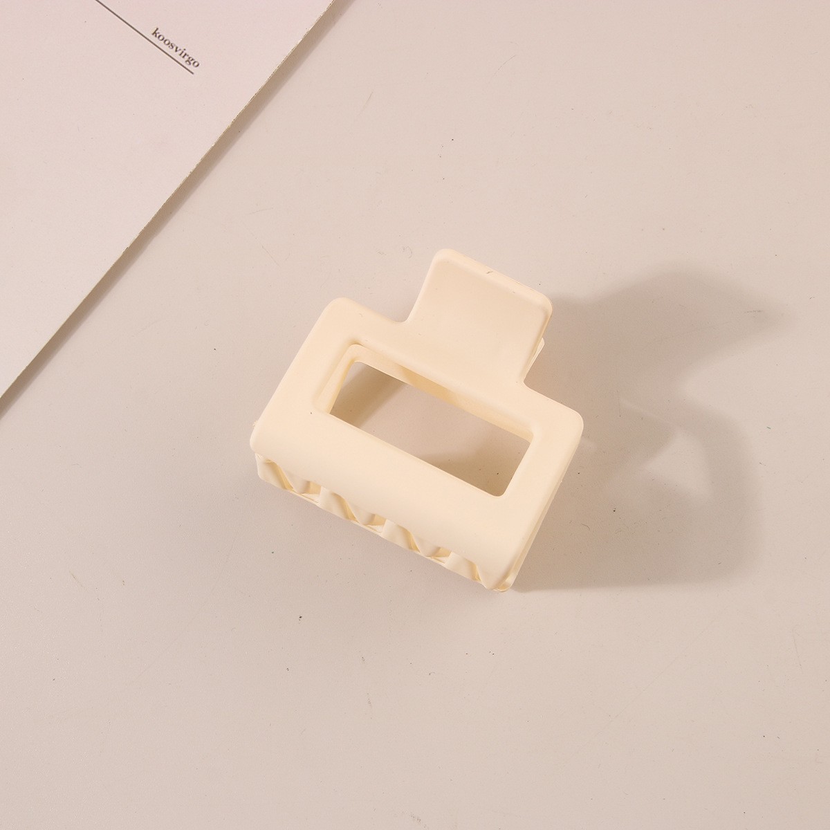 5,5 cm-Carré-Beige
