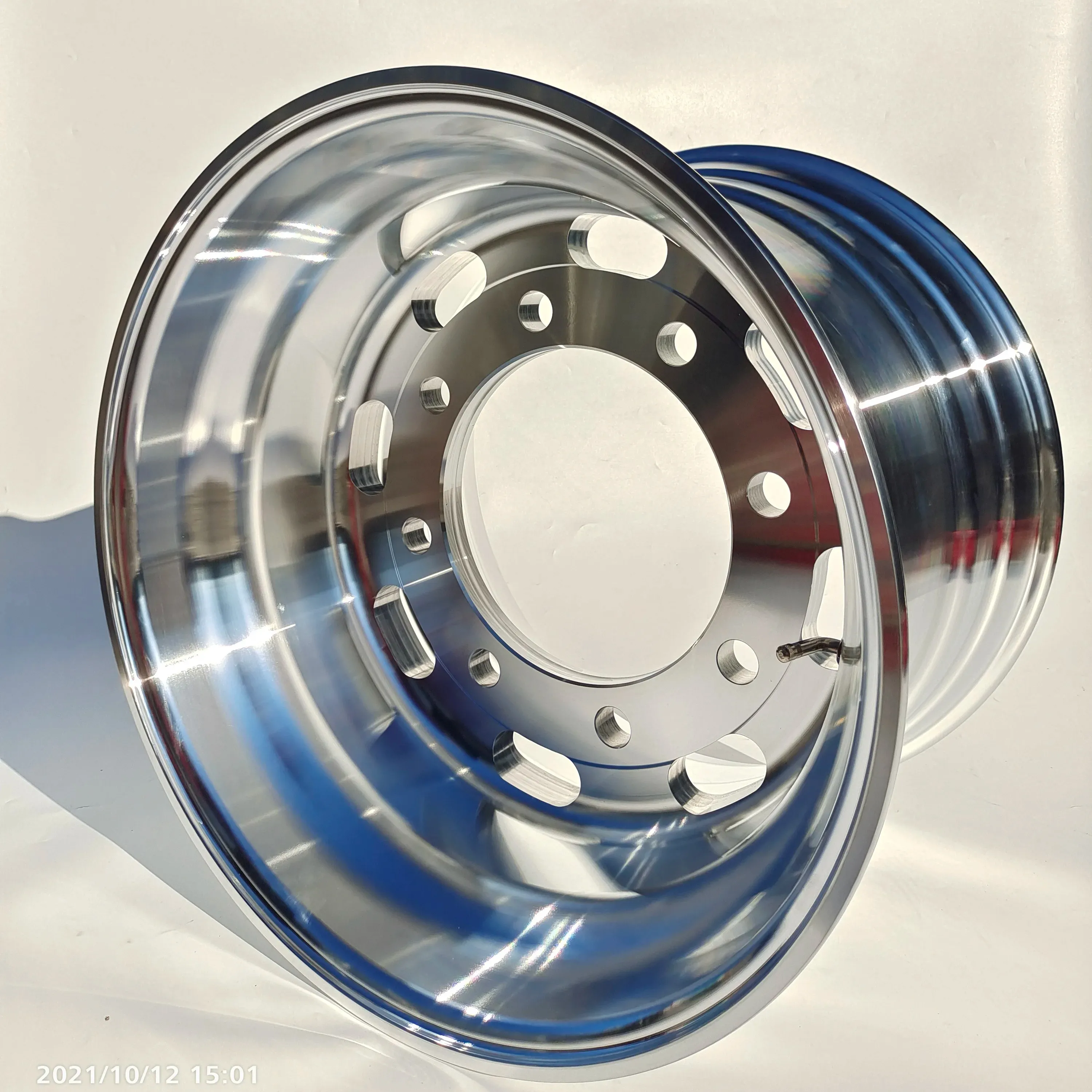 Velg roda truk aluminium paduan tempa 19.5*7.5/6.75/6.5 inci untuk truk dan Trailer