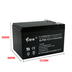 แบตเตอรี่ขนาดเล็กแบบชาร์จไฟได้ 12v 12ah สําหรับแบตเตอรี่รถยนต์ - Product Image 5