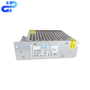 <strong>12V</strong> 60W Indoor LED <strong>Driver</strong> Single Dual <strong>Output</strong> 5A Current 24W Power 60Hz Frequency 100v-230v <strong>Input</strong> 24v Switching Power Supply - Product Image 3