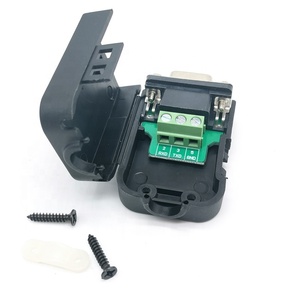 D-SUB DB9 9ขาขั้วต่อ RS232แบบ2แถว DR9แยกบอร์ดไม่มีบัดกรีโมดูลพอร์ตอนุกรมชนิดปกสีดำประเภท PCB - Product Image 4