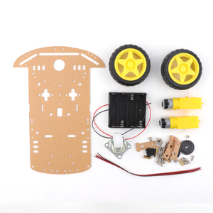 Smart 2WD Robot Car Chassis Kit mit optischen Encoder motoren und 18650 Batterie kasten Kompatibel mit Arduino