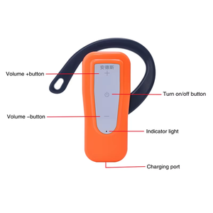 Nuova attrezzatura guida turistica portatile unidirezionale con un clic Mute lungo tipo di lavoro-c porta UHF 2025 del sistema di guida turistica Wireless - Product Image 5