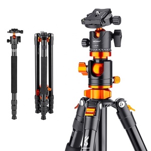 K & F Concept KF09.090V1ขาตั้งกล้องขาเดียวอลูมิเนียม4ส่วนขนาดกะทัดรัดไม้เซลฟี่ - Product Image 1
