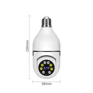 Smart Home 360 Degree Panoramic Wi-Fi Lamp Bulb 2MP CCTV <strong>Camera</strong> 1080p Resolution CMOS Indoor Bullet ROHS Cloud VR Security VR - Product Image 3