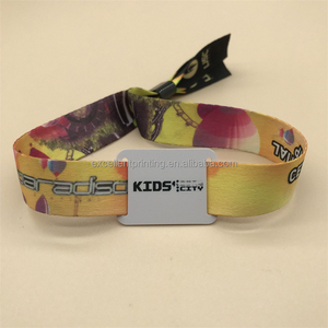 Custom RFID Woven Bracelet NFC Chip Festival Woven Wristband with QR <strong>Code</strong> for Events - Product Image 5