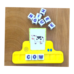 OEM recién llegado preescolar aprendizaje de idiomas juguetes educativos Letras a juego ortografía palabras cubo tarjeta bloque juguetes para niños - Product Image 6