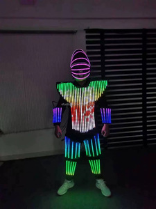 Efun MOQ 1 PCプロモーションプログラム可能LEDスクリーンロボット発光コスチュームスティルツウォーカーLedコスチュームイベントバッテリー付きパーティーバー - Product Image 5
