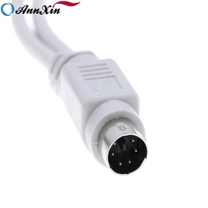 主板PS2 PS/2分配器适配器电缆6Pin Mini Din公头至2母头，用于鼠标键盘读卡器激光扫描仪 - Product Image 6