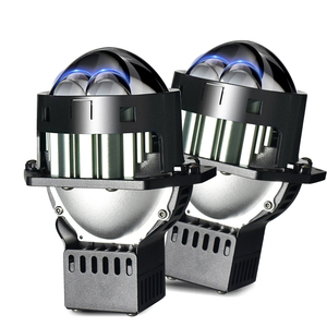 ODM araç aydınlatma sistemi, LED projektör çift lazer Lens Faros Faro LED yüksek düşük ışın 140W Luz projektör Turboes araba Led farlar - Product Image 1