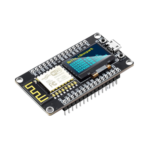 NodeMCU ESP8266 geliştirme kurulu 0.96 inç OLED ekran CH340 sürücü Arduino için ESP-12E WiFi kablosuz modülü mikro USB