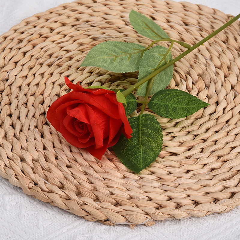 Little paris-bright red silk fabric