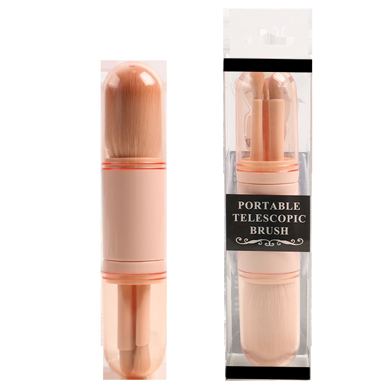 Retractable brush style a-skin tone-4-in-1 set-pvc packaging
